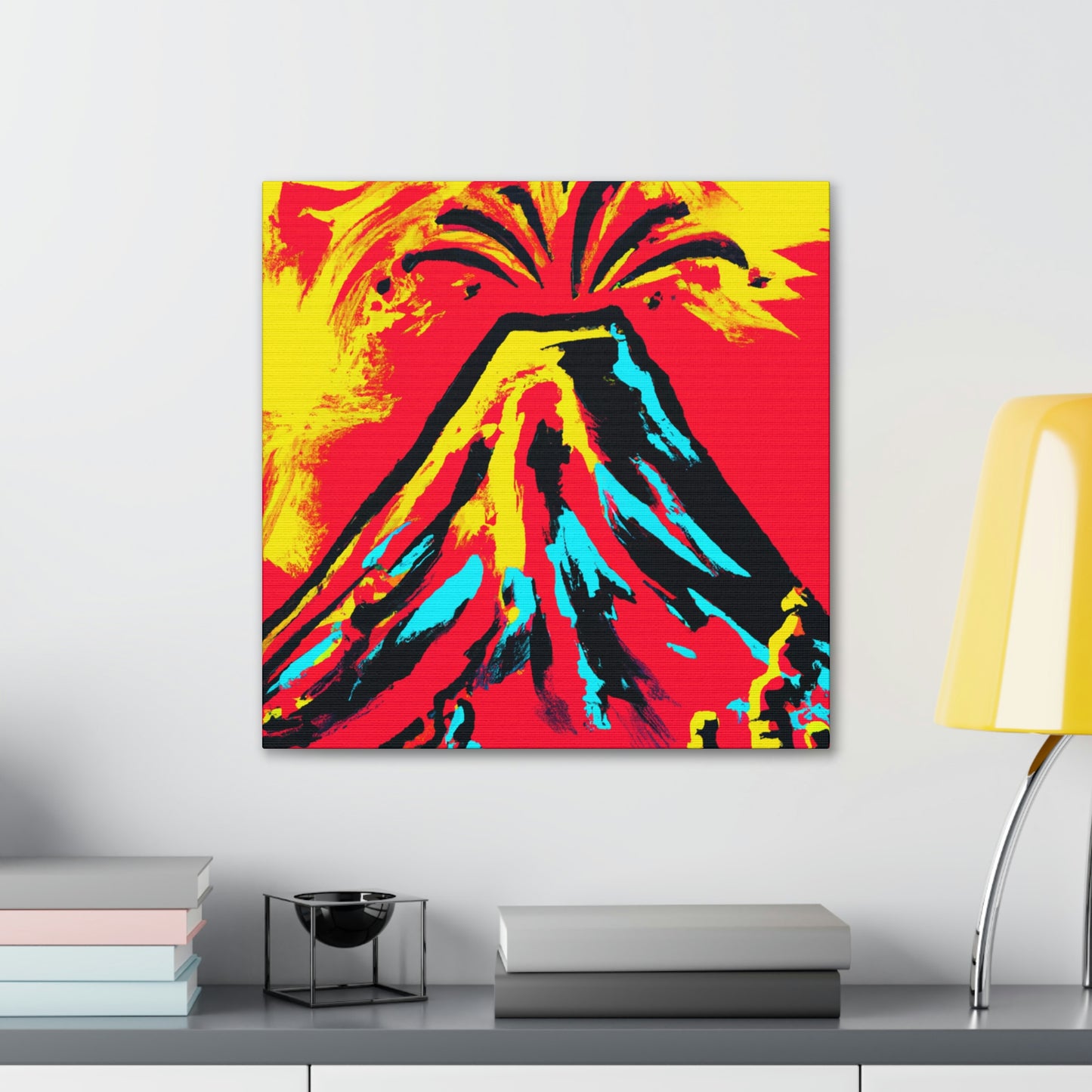 Volcano's Explosive Fury - Canvas