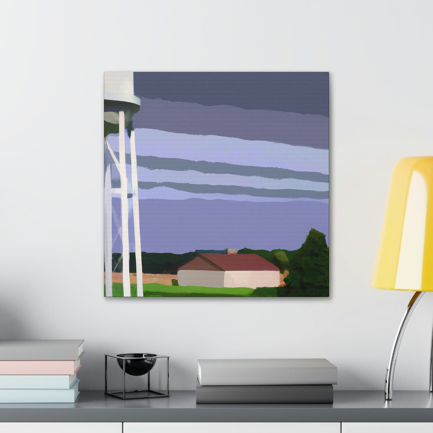 "Water Tower Elegance Abounds" - Canvas