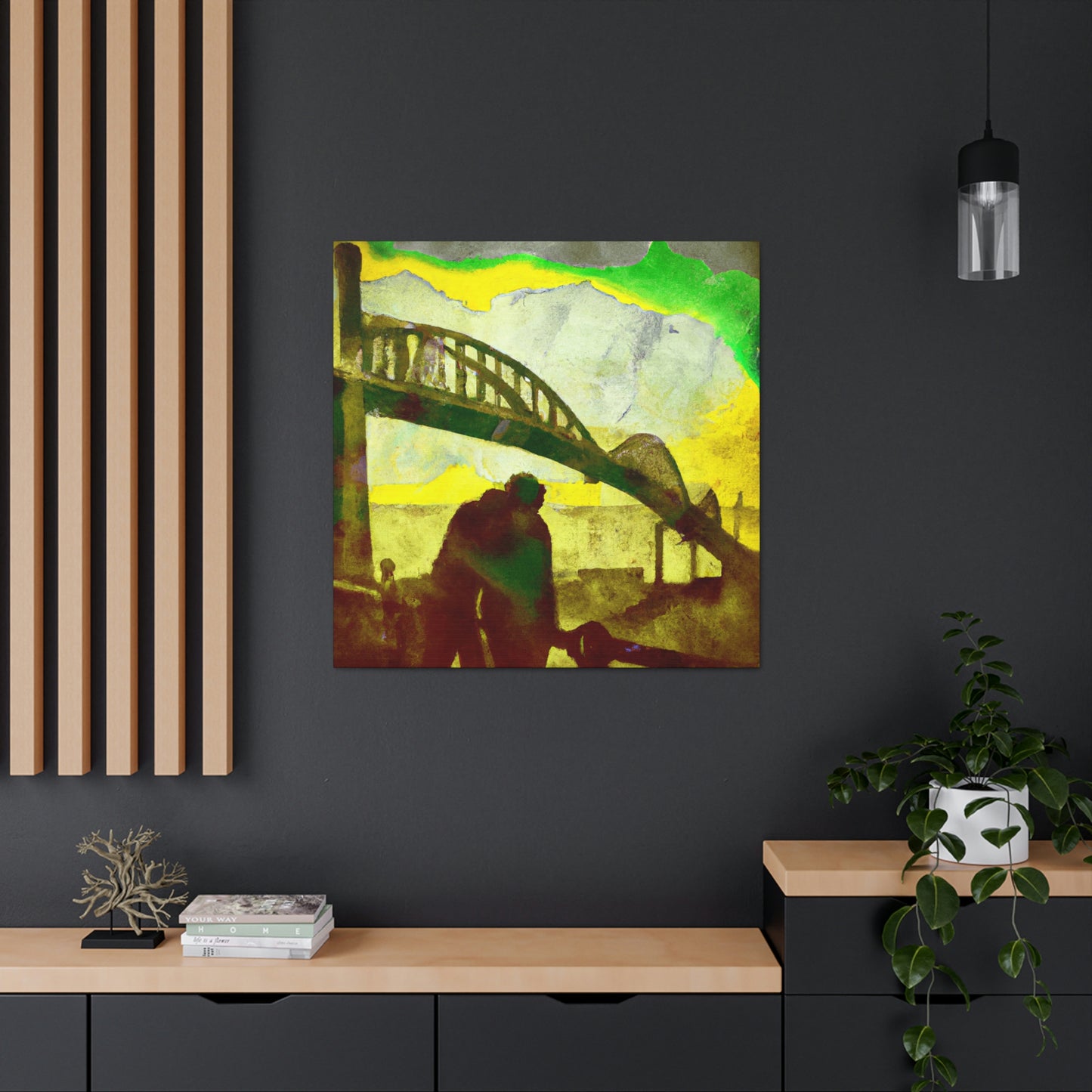 Love Bridge in Bloom - Canvas