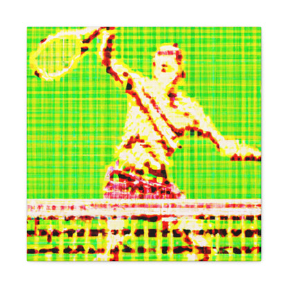 Tennis Pointillist Piece - Canvas