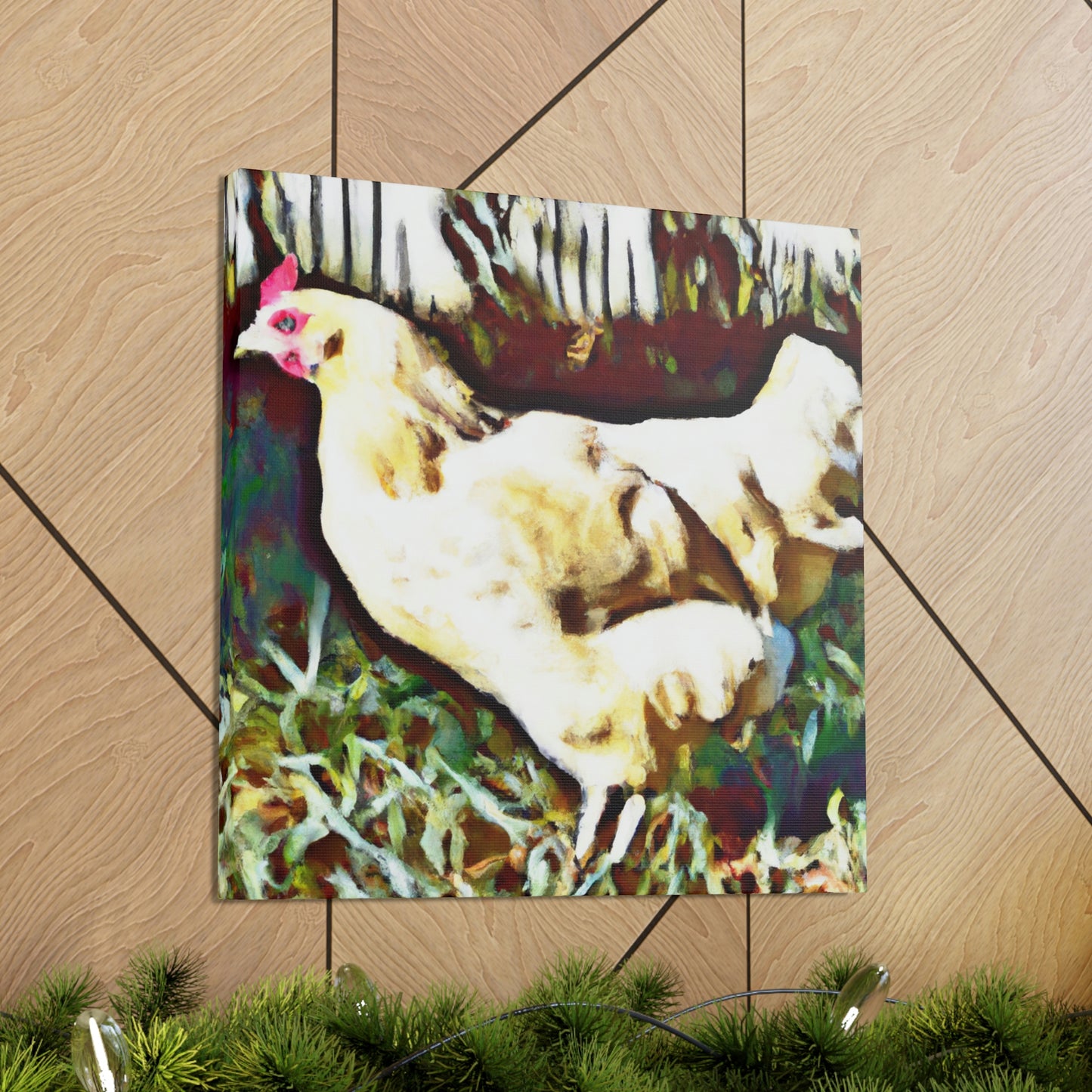 "Chicken on the Farm" - Canvas