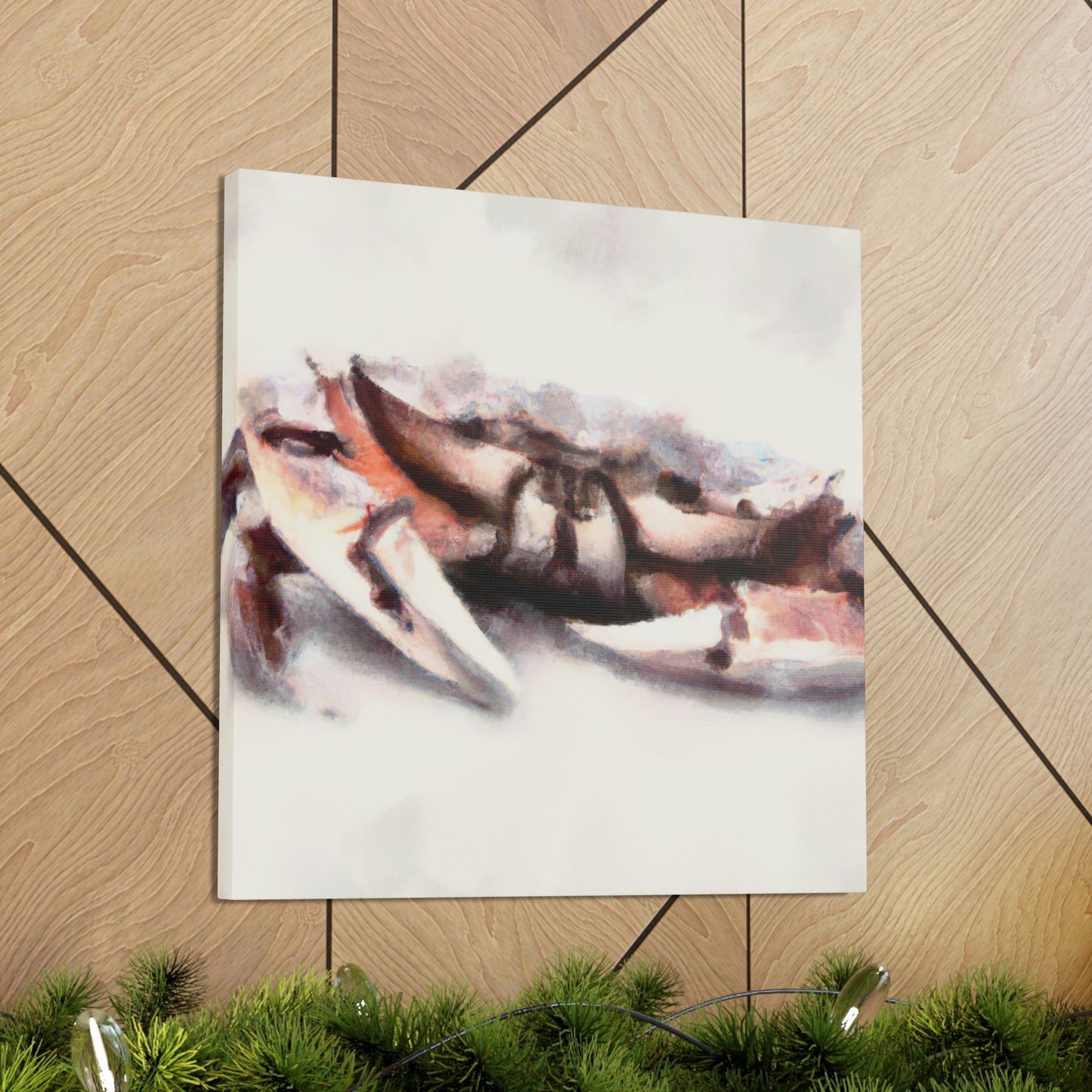 Crab In Crimson Glow - Canvas