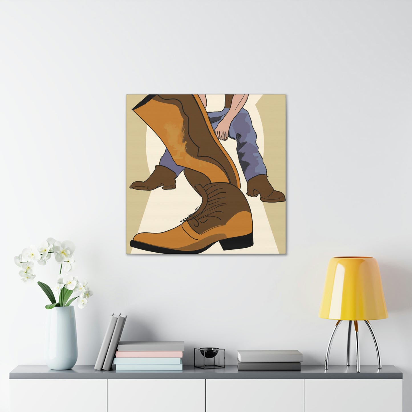 "Boots in Neoclassicism" - Canvas