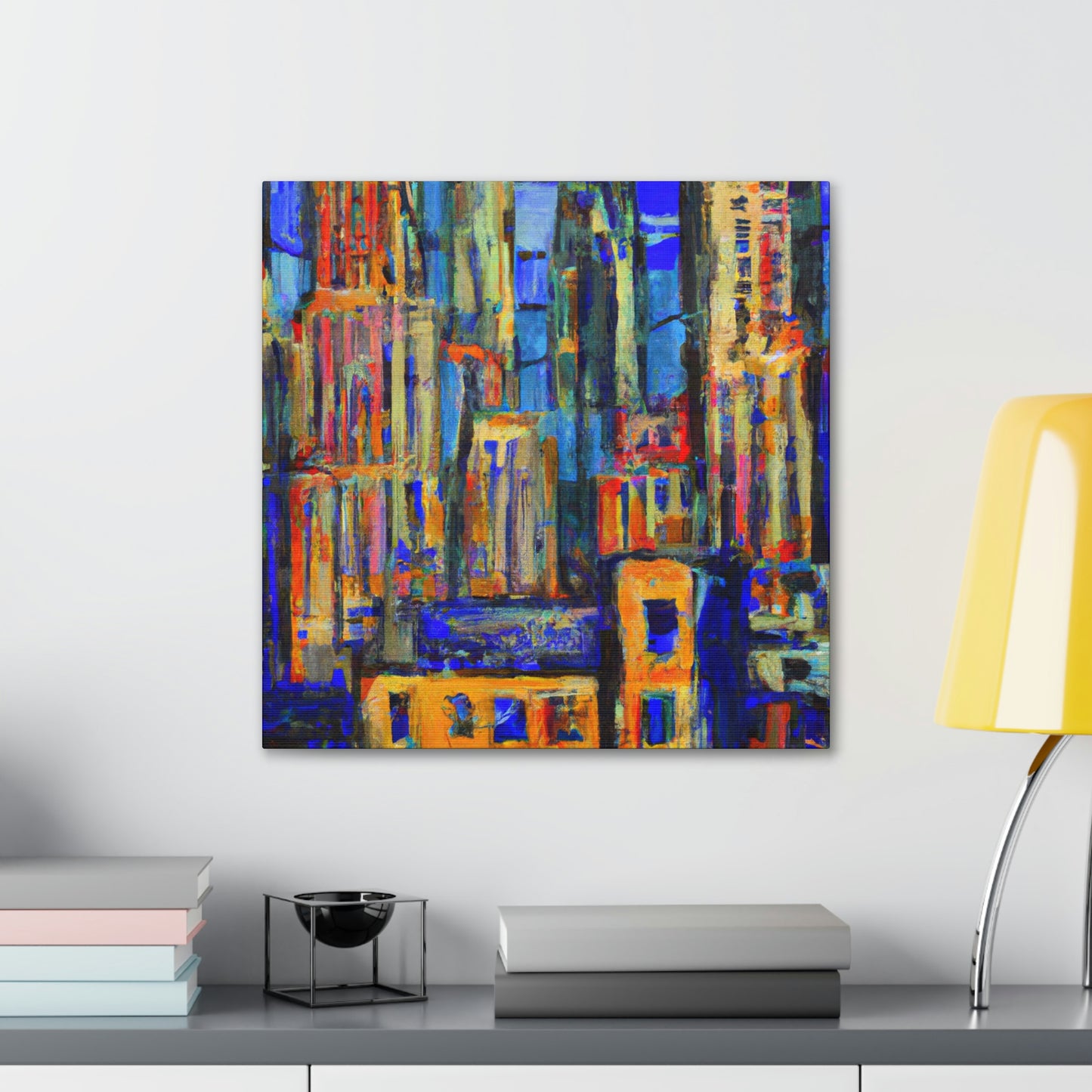 "Sculpted Art Deco Bliss" - Canvas