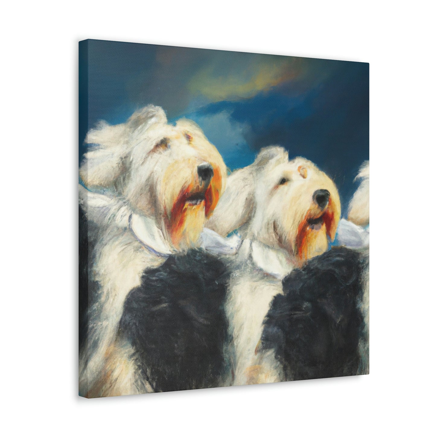 "Surreal Sheepdog Dreaming" - Canvas