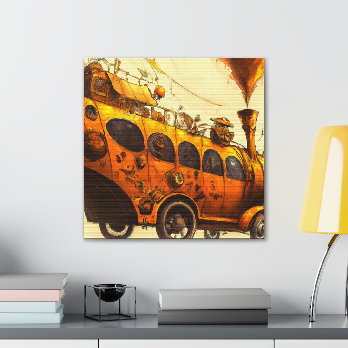 "Steam Bus Grandeur" - Canvas