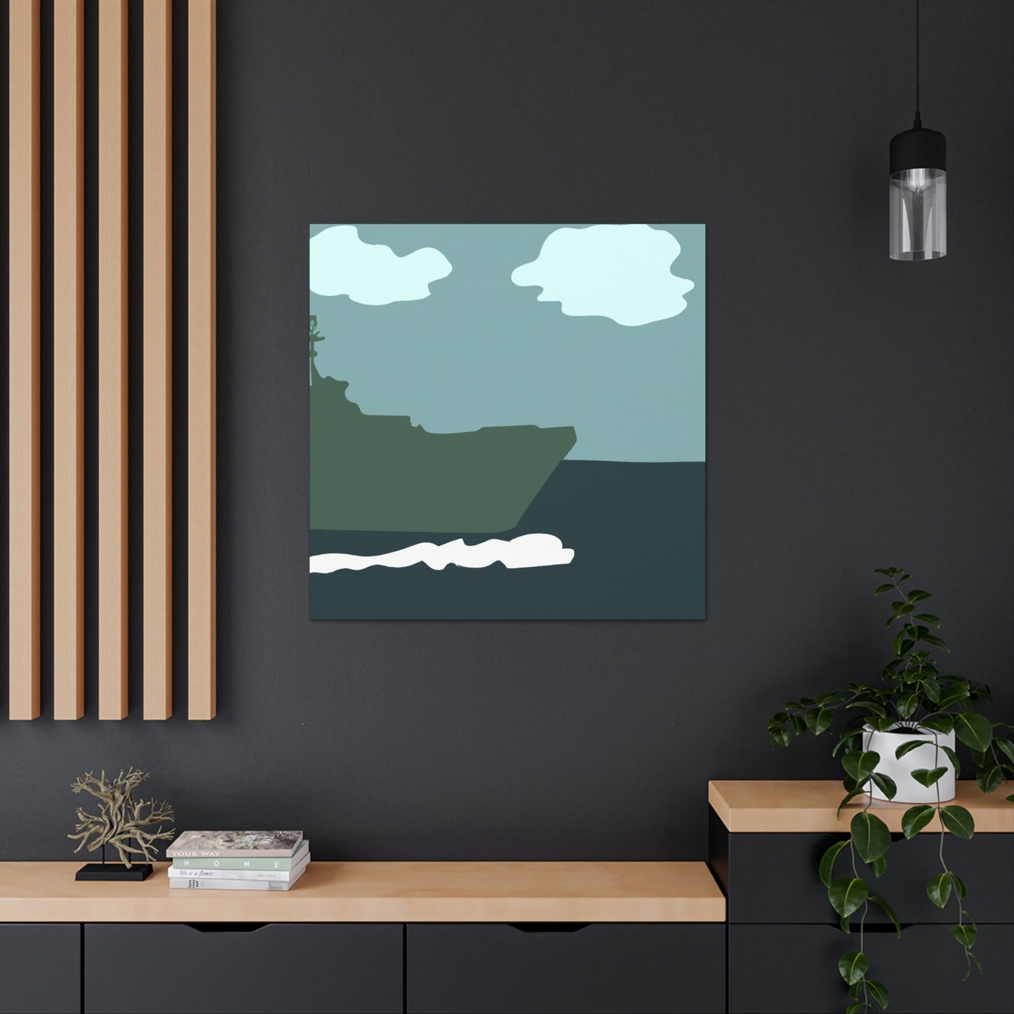 Marine Minimalism Scene - Canvas