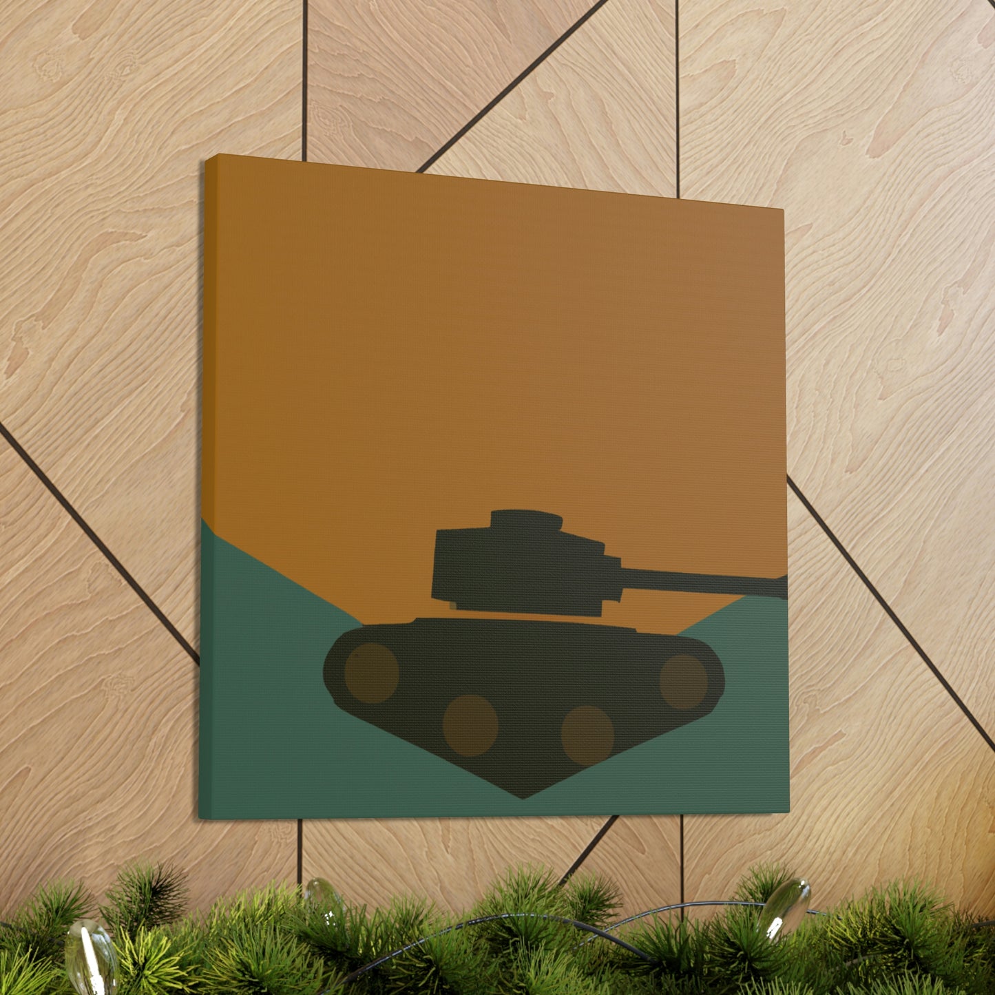 "Tank Turret Simplicity" - Canvas