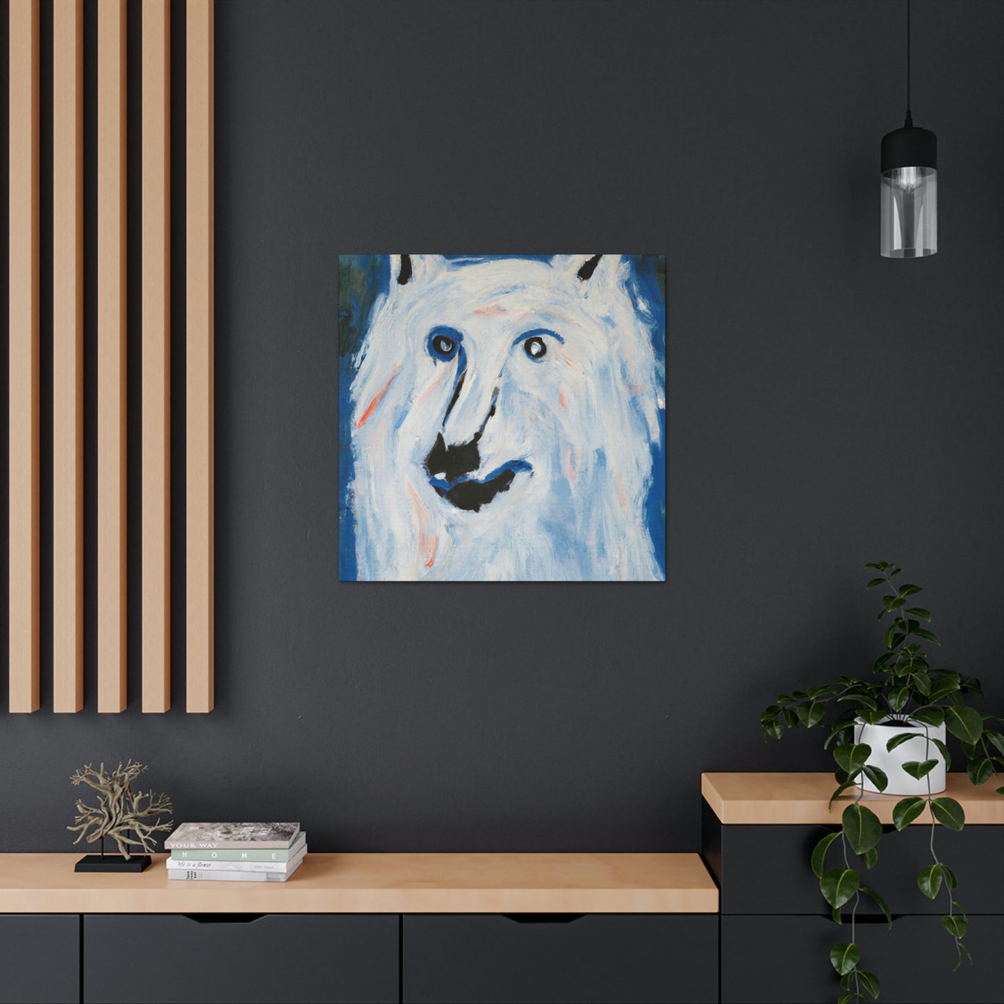 "Arctic Wolf's Silence" - Canvas