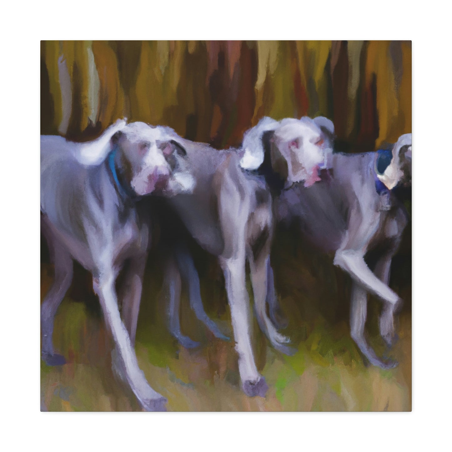 Weimaraner Abstract Expression - Canvas