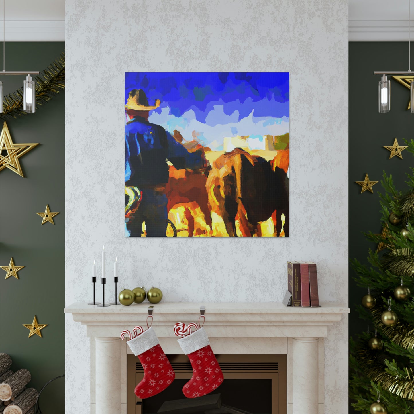 Rural Cattle Triumph - Canvas