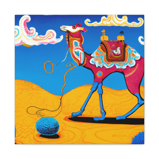 "Desert Camel Dreaming" - Canvas