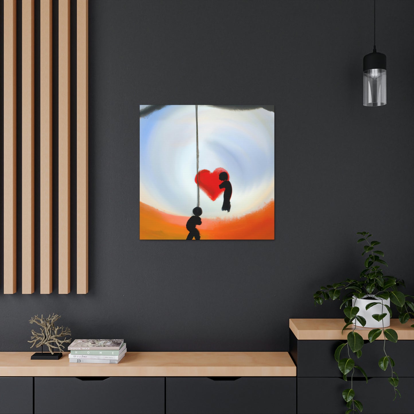 "Love Swings Serenely" - Canvas