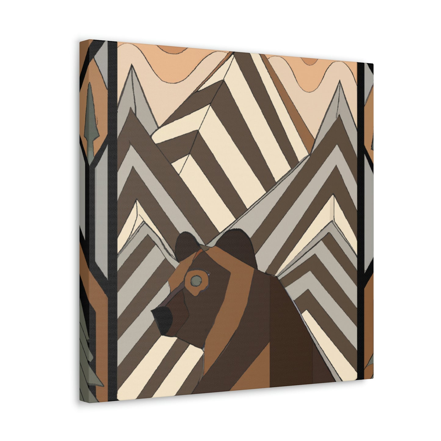 "Dancing Bear: Deco". - Canvas