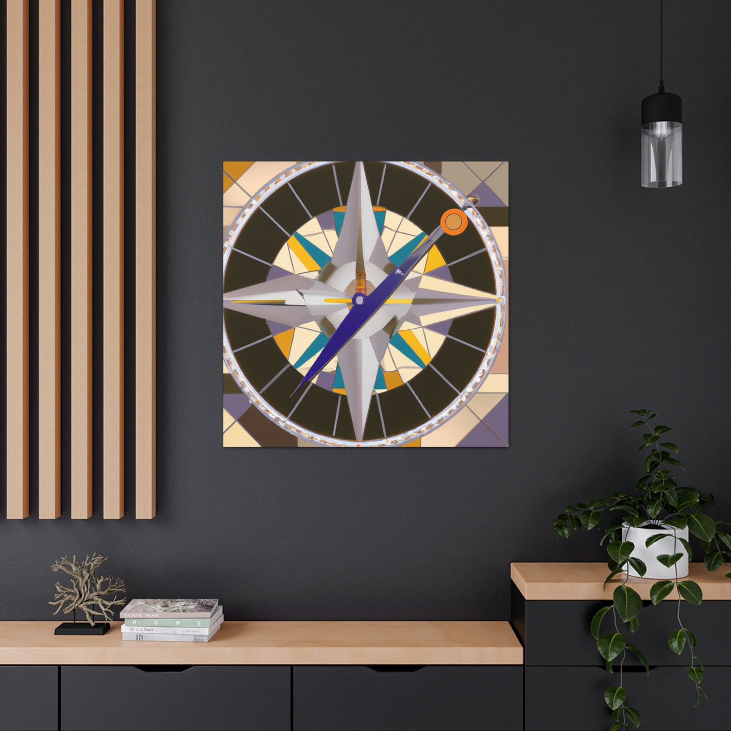 "Compass of Cosmos Glide" - Canvas