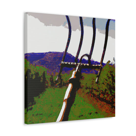 Pitchforks Under Moonlight - Canvas