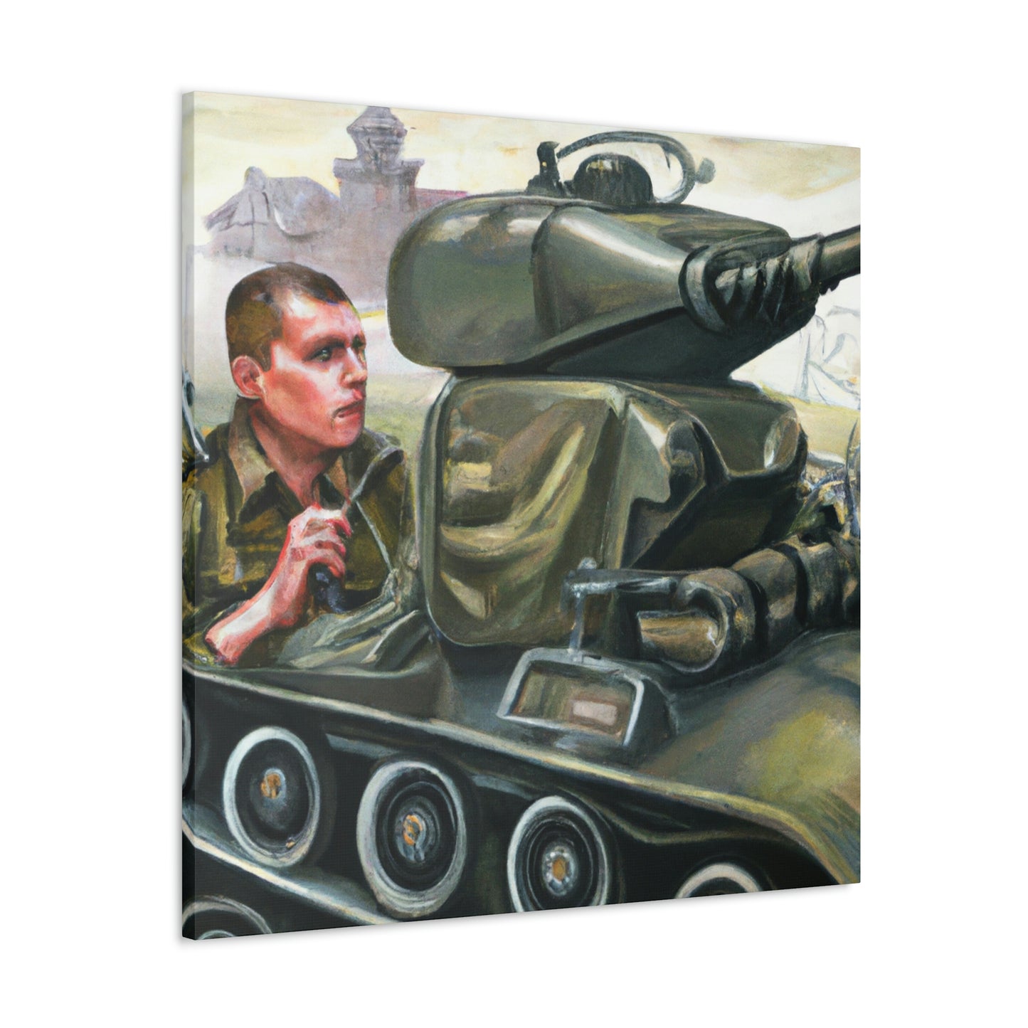 "Tank Operator Dreamscape" - Canvas