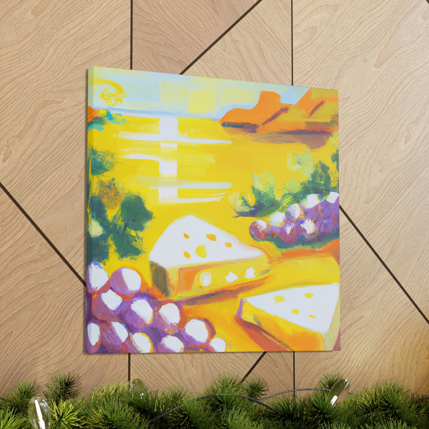 "Cheesy Grapes Abound" - Canvas