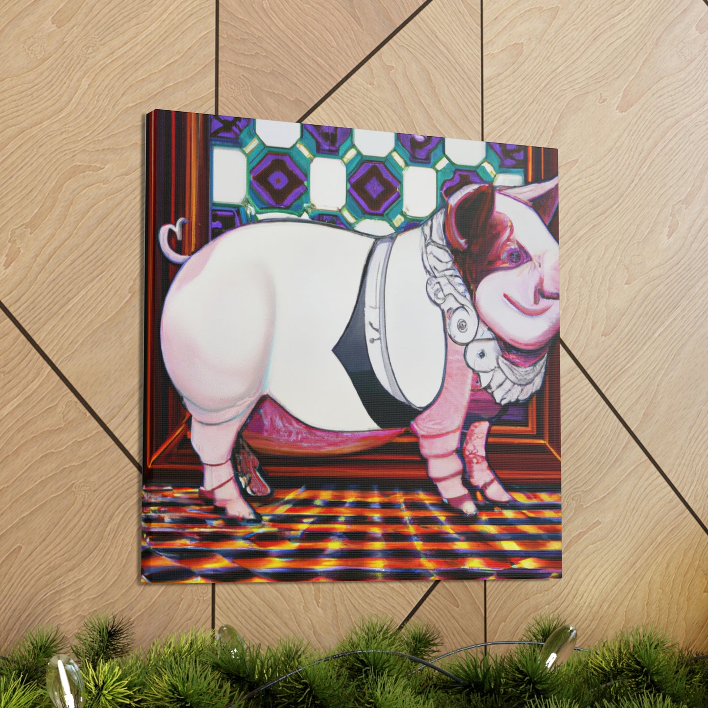 "Piggy Power Dance!" - Canvas