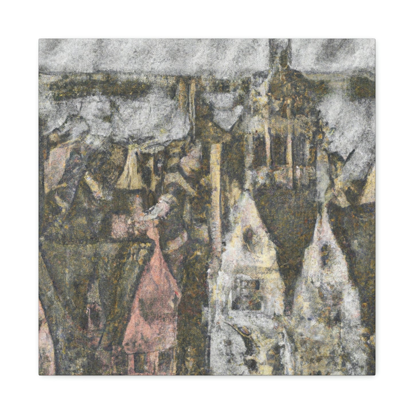 "Tudor Pointillist Dream" - Canvas