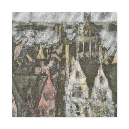 "Tudor Pointillist Dream" - Canvas