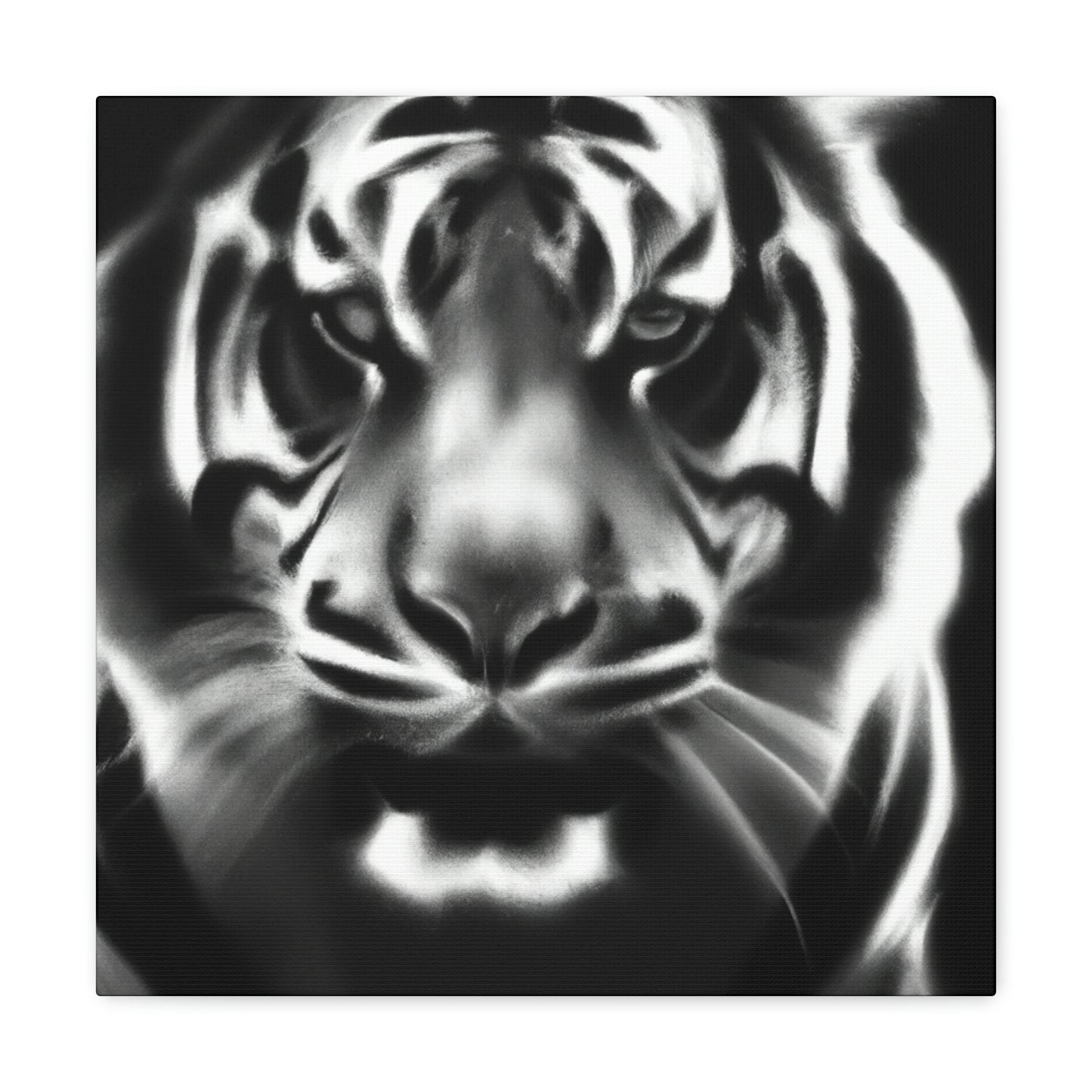 "Majestic Bengal Tiger Scene" - Canvas