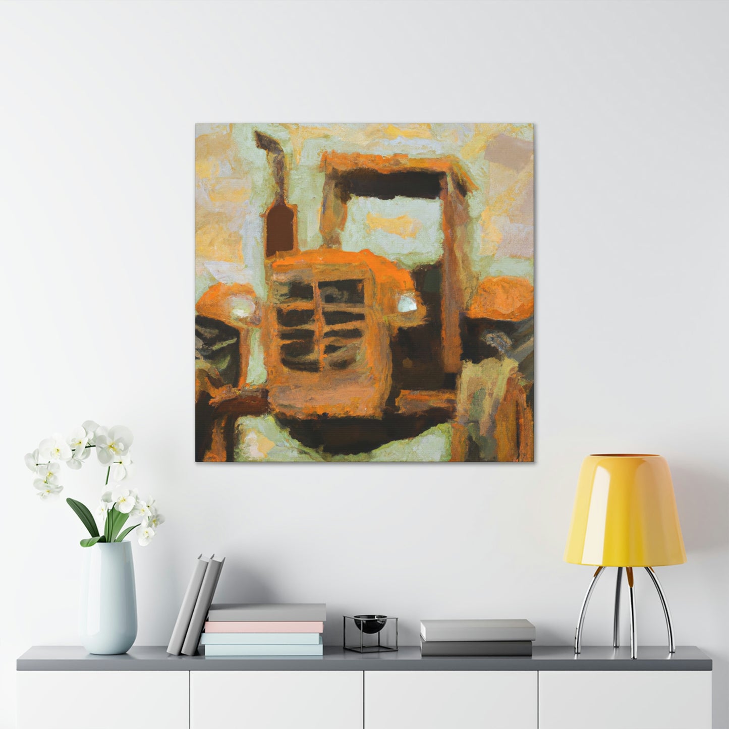 Tractor in the Wheat - Canvas