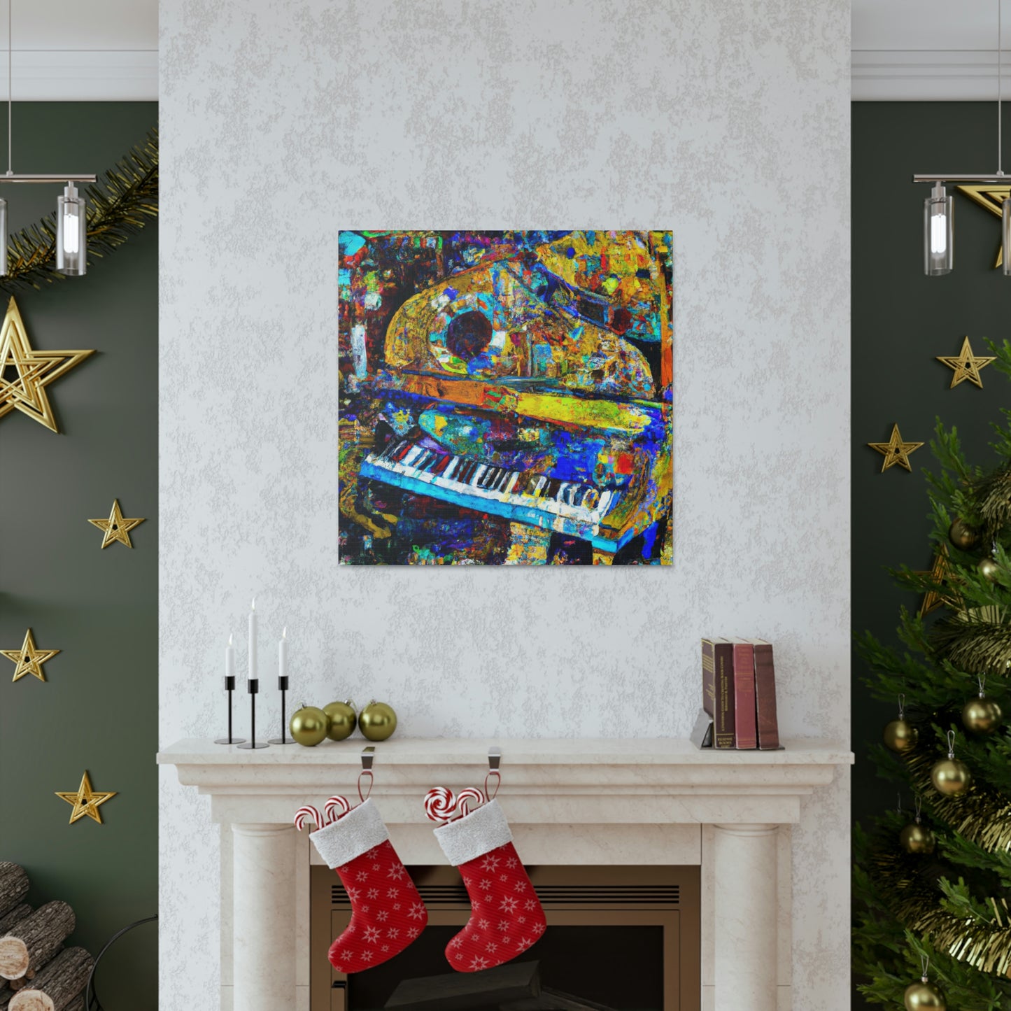 "Piano in Expressionism" - Canvas