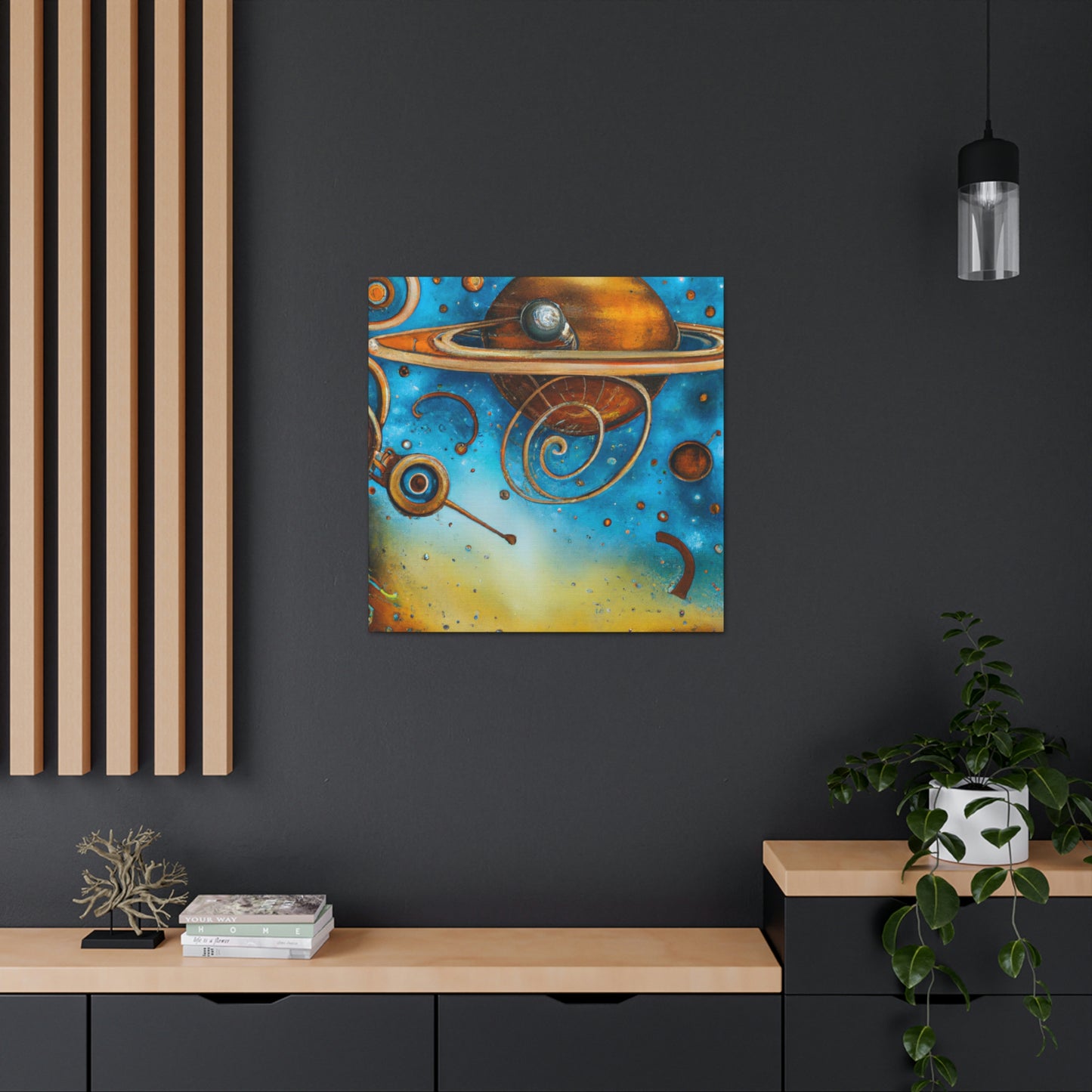 Uranus in Steampunk - Canvas