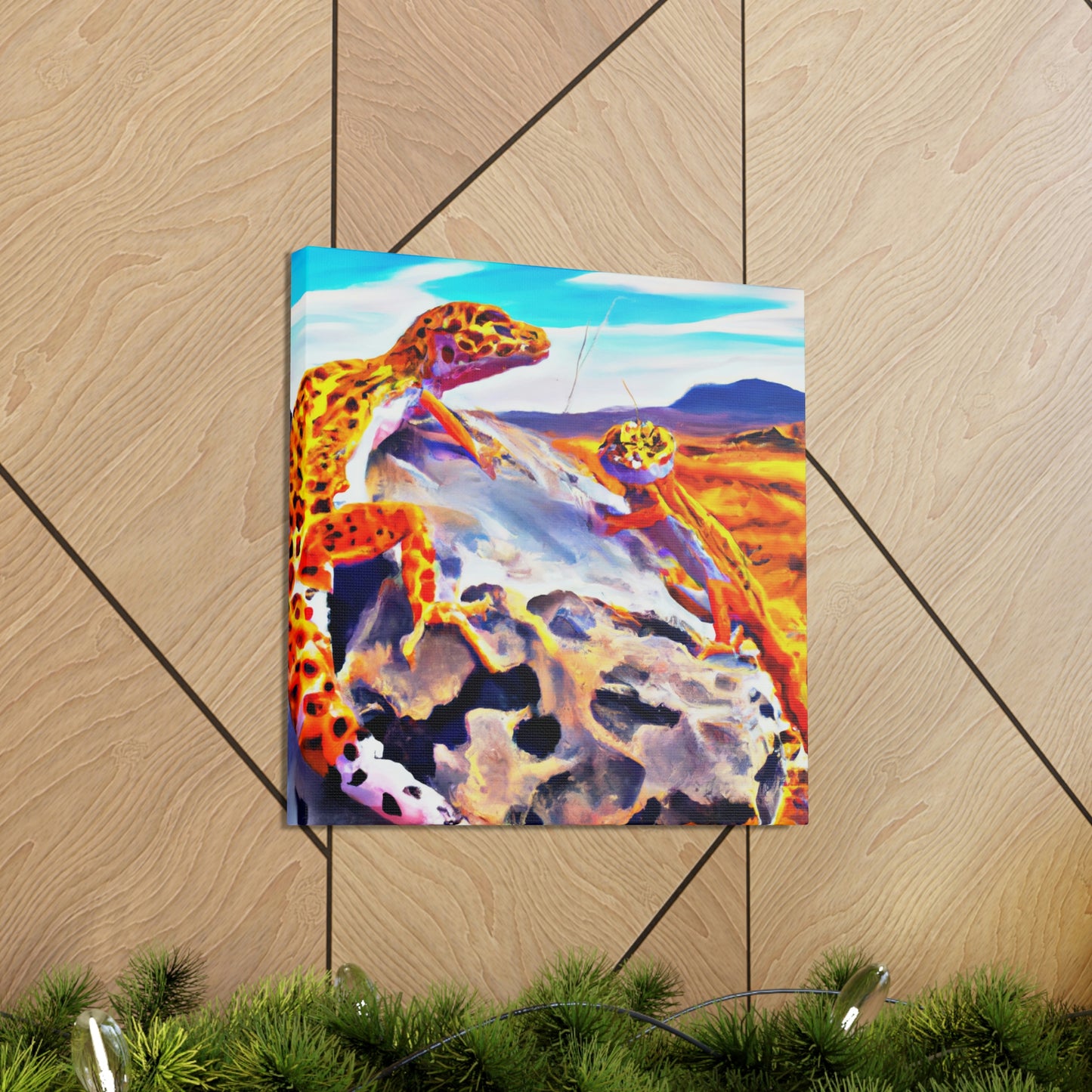 Leopard Gecko Expressionism - Canvas