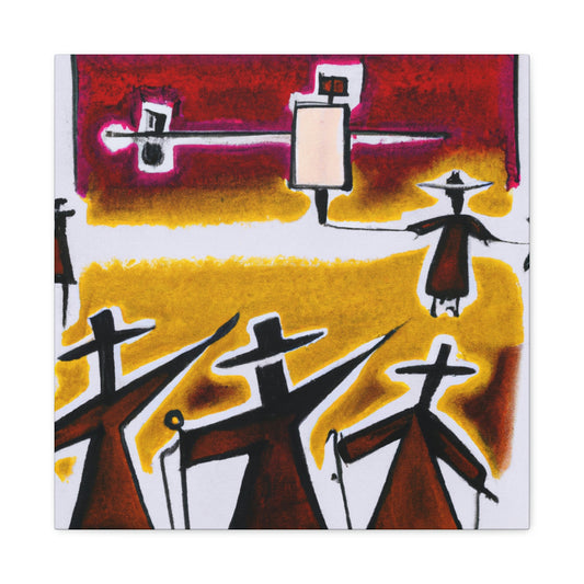 "Toil of Protesting Lines" - Canvas