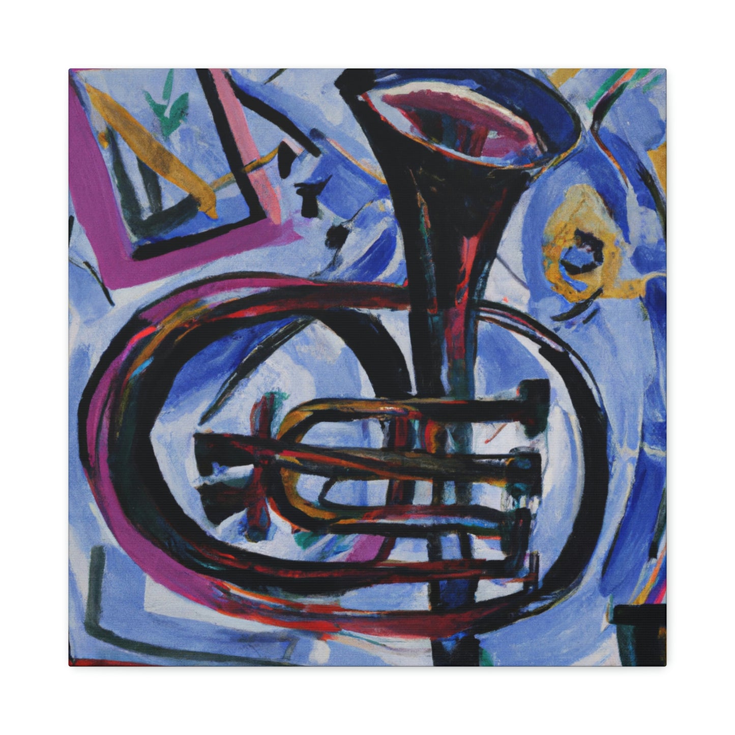 Trumpet in Expressionism - Canvas