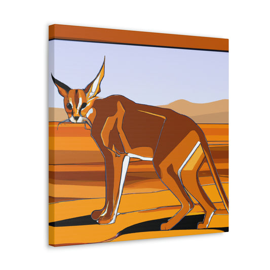 Caracal's Midnight Glamour - Canvas