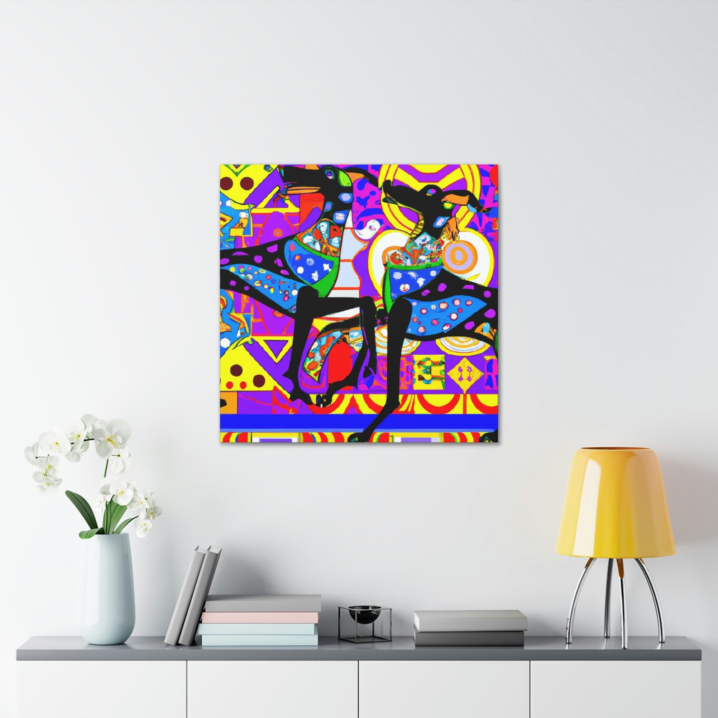 "Doberman Pinscher Regal" - Canvas