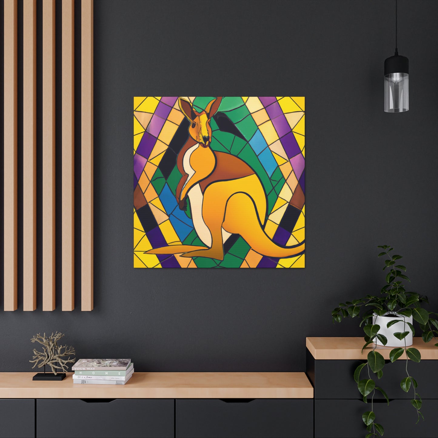 "Wallaby in Regalia" - Canvas