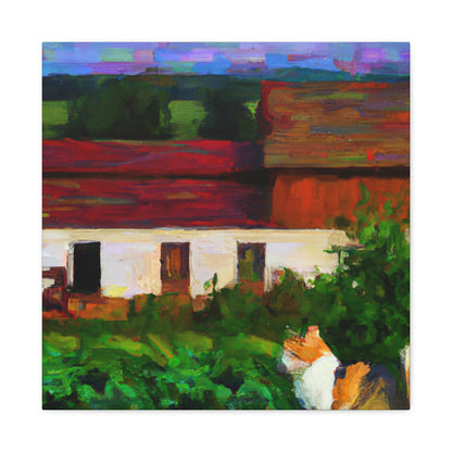 "Barn Cat Impressionism" - Canvas