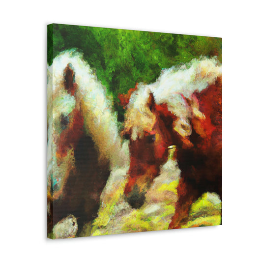 Horses in Impressionism - Canvas