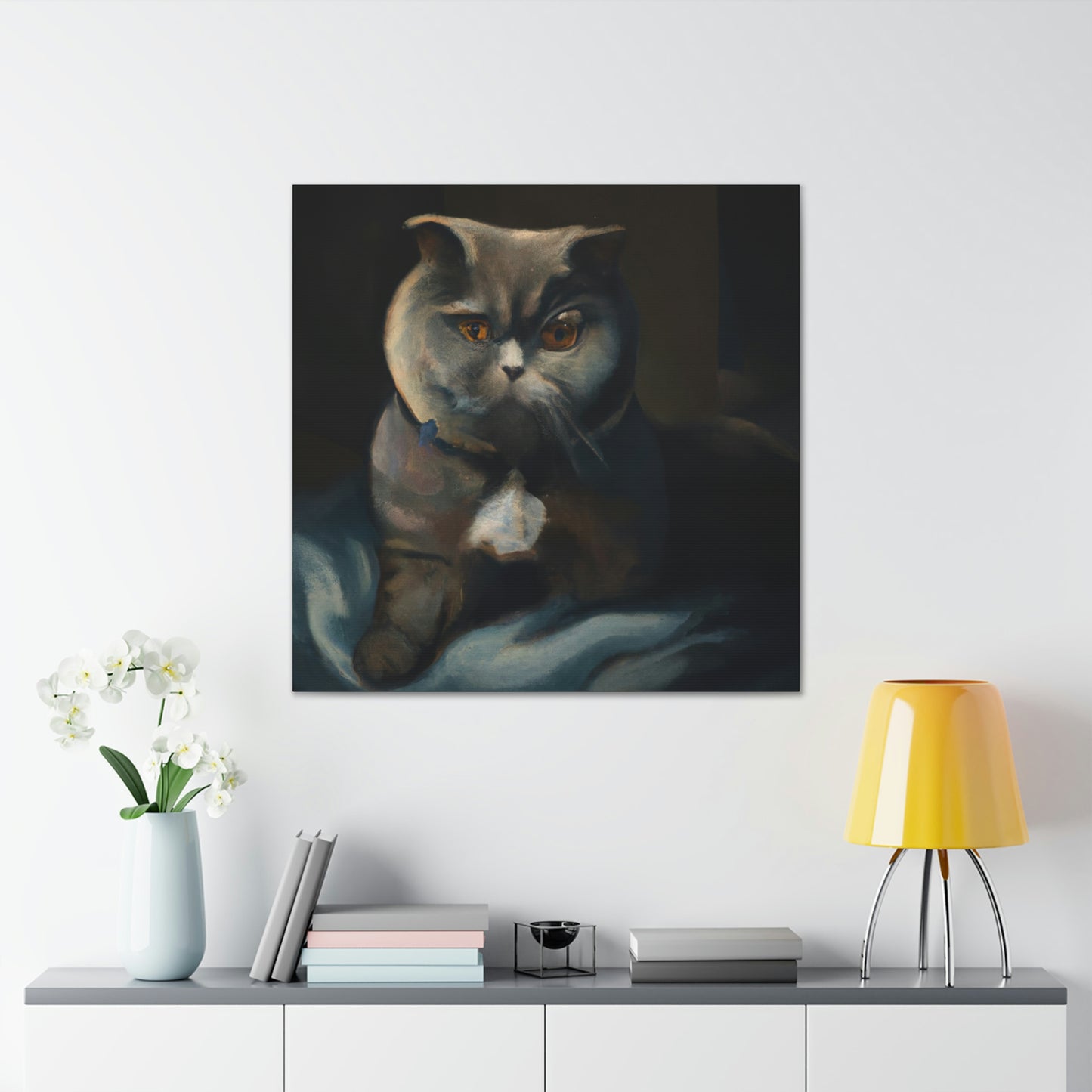 "Feline Impressionism Bliss" - Canvas