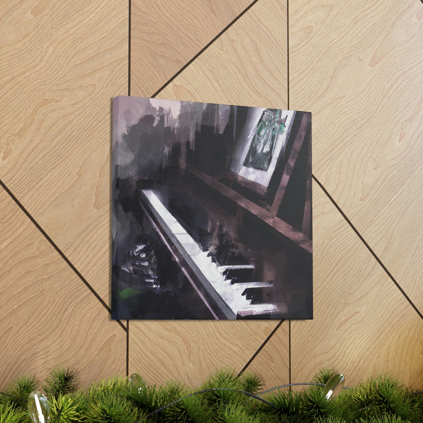 Piano in Reflection - Canvas