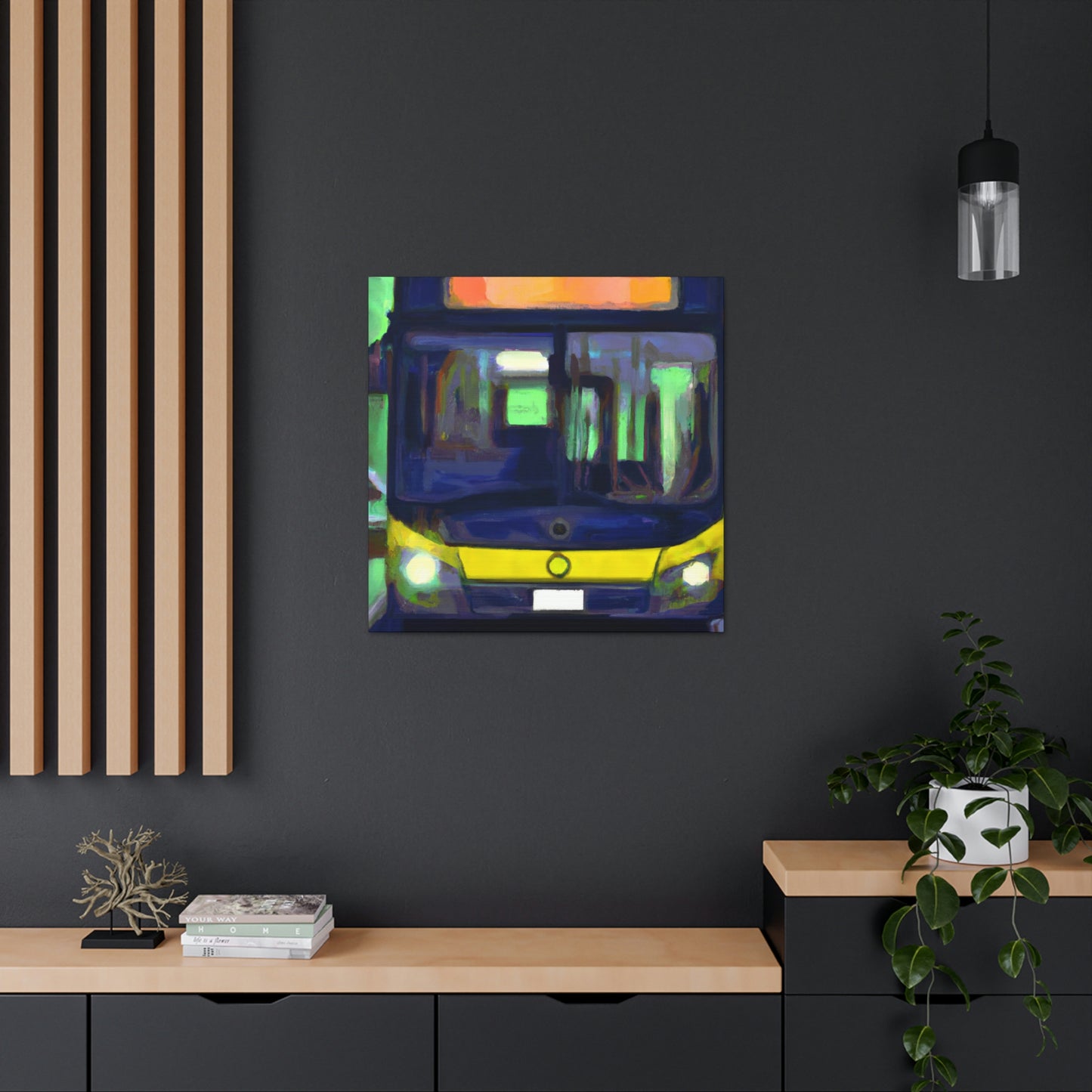 Bus on the Move - Canvas