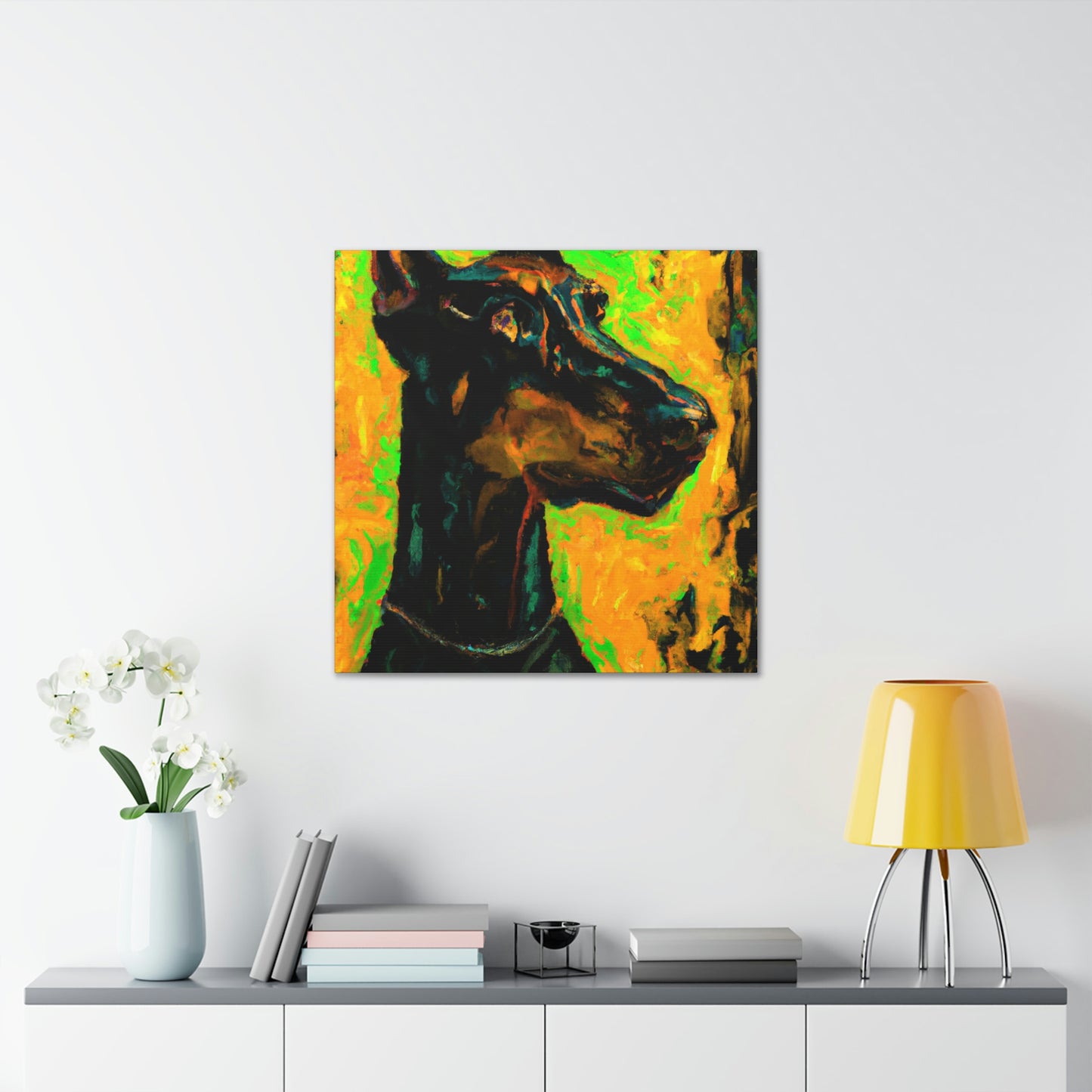 Doberman in Expressionism - Canvas