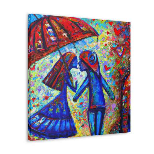 Love Under the Umbrella - Canvas