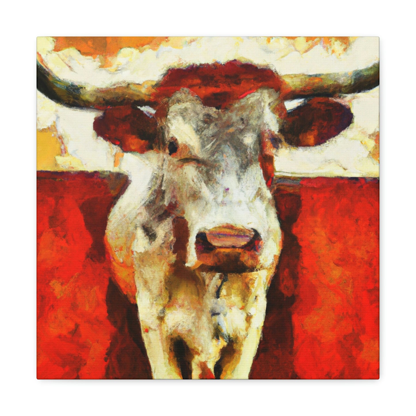 "Texas Longhorn Majesty" - Canvas