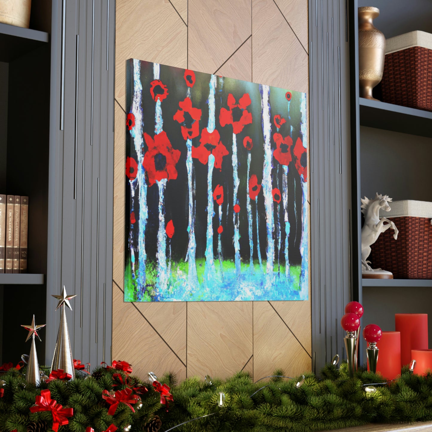 Poppy in Abstracted Freedom - Canvas