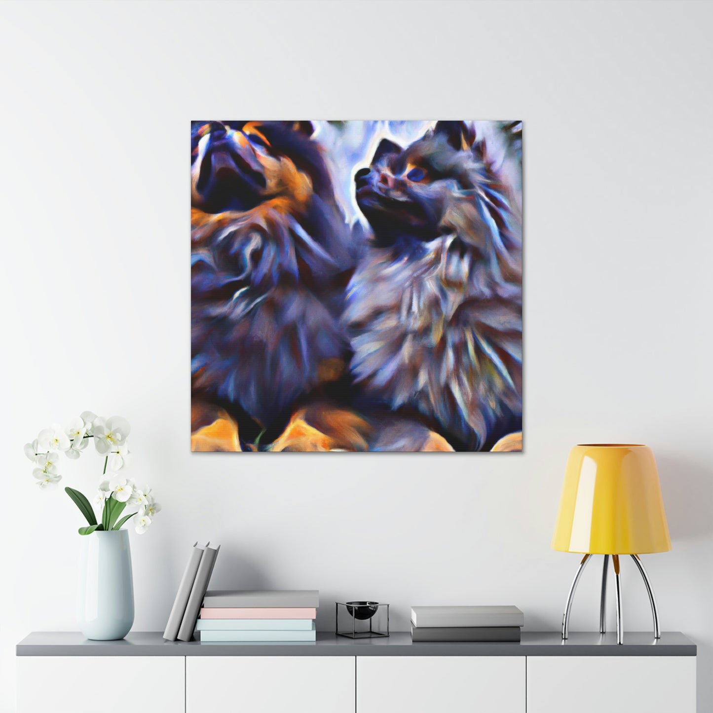 Keeshond in Dreamscape - Canvas