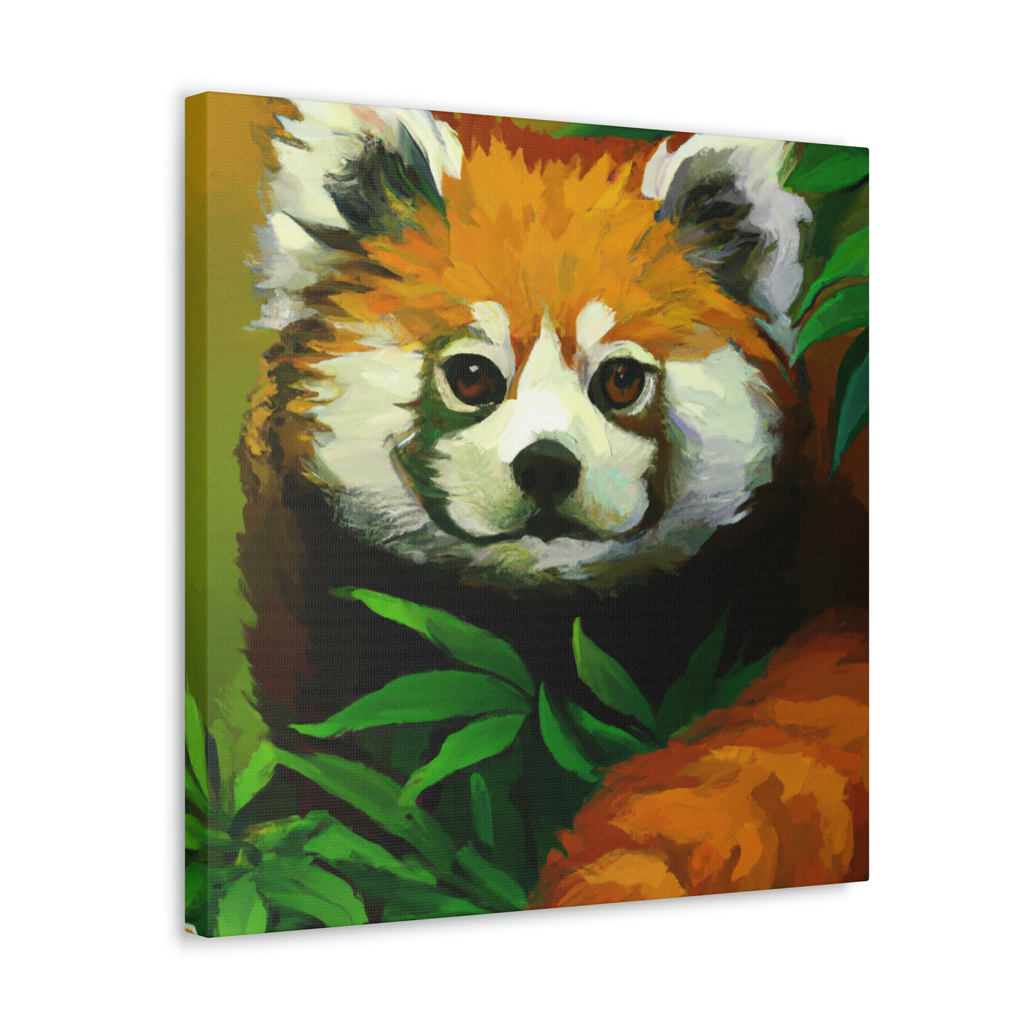 Red Panda in Art Deco - Canvas