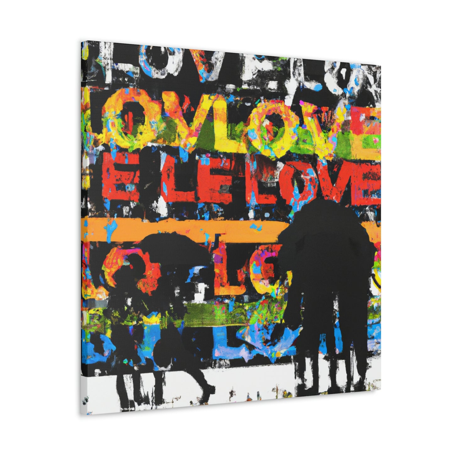 Love in Rainy Skies - Canvas