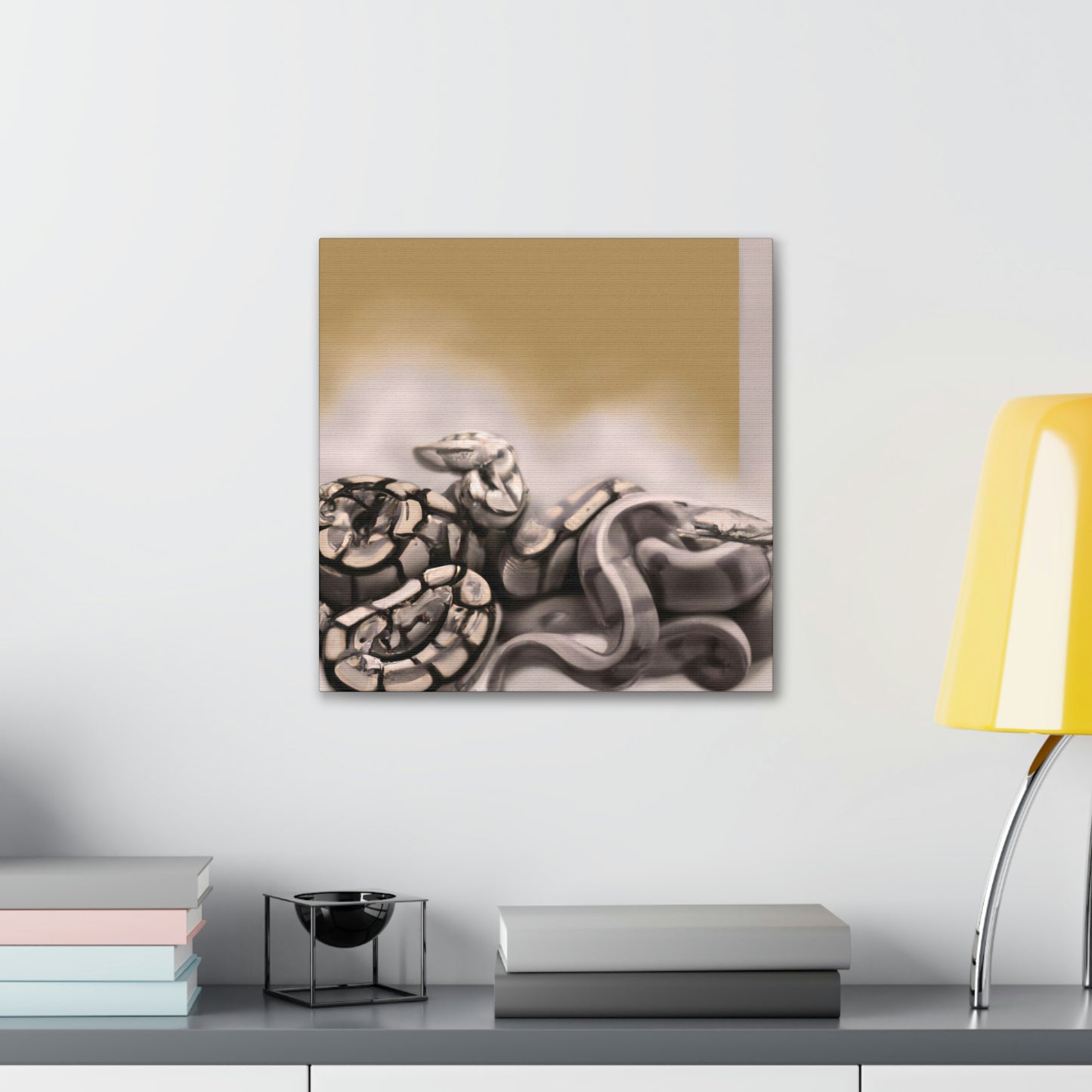 "Snake in Mystic Slumber" - Canvas