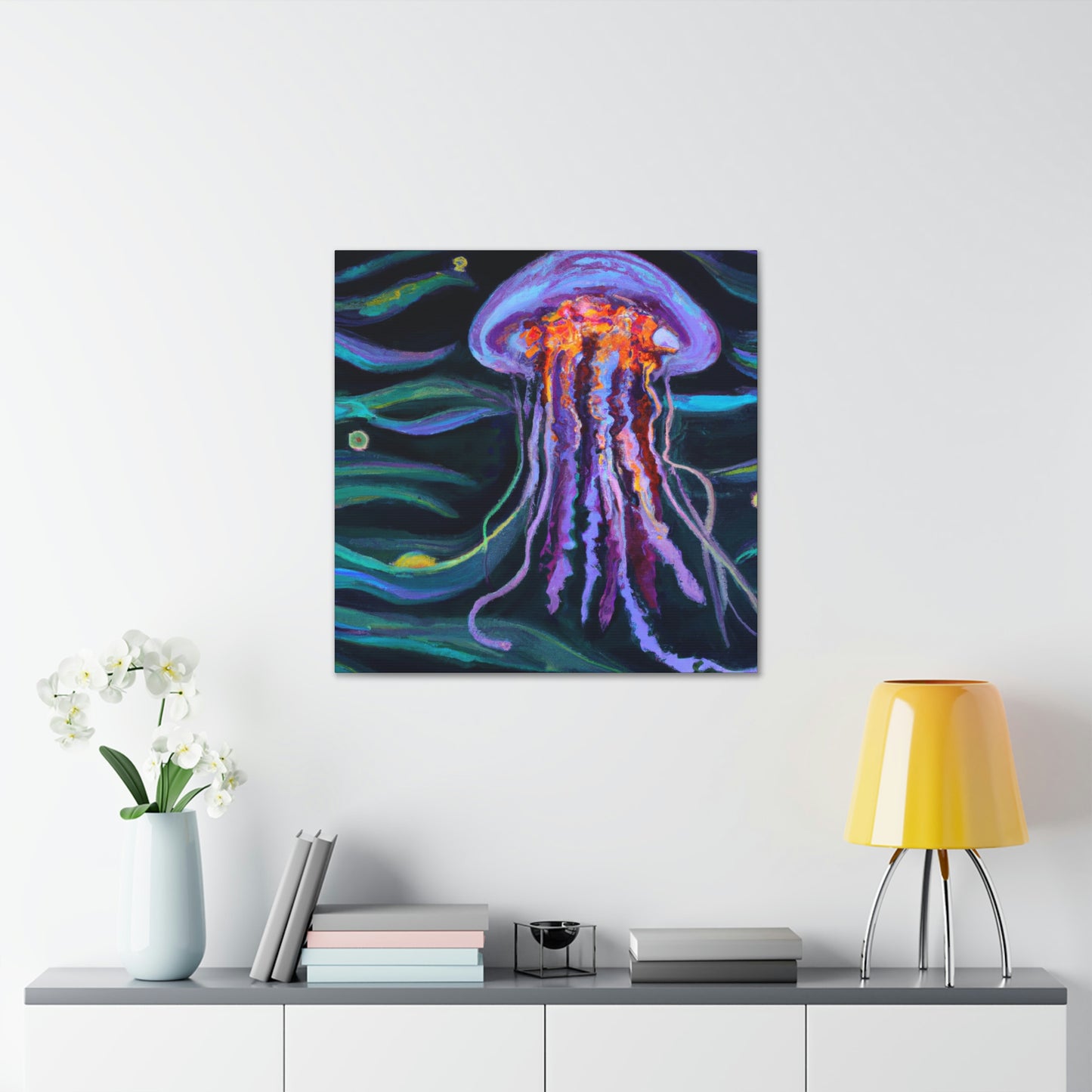 "Jellyfish Dream Streams" - Canvas