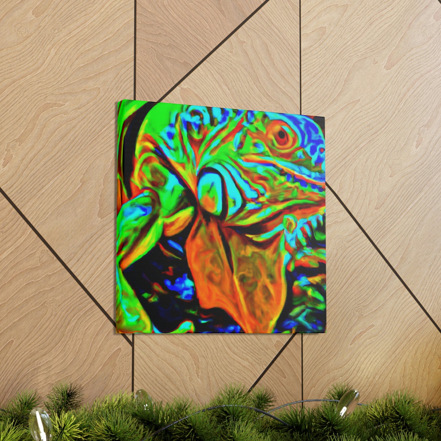 "Iguanas in Expressionism" - Canvas